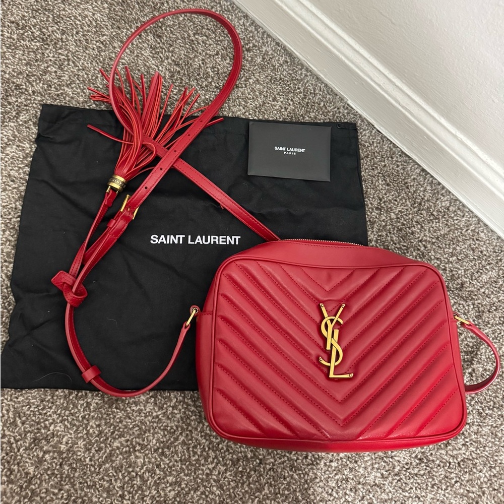 YSL Leather Lou Camera Bag